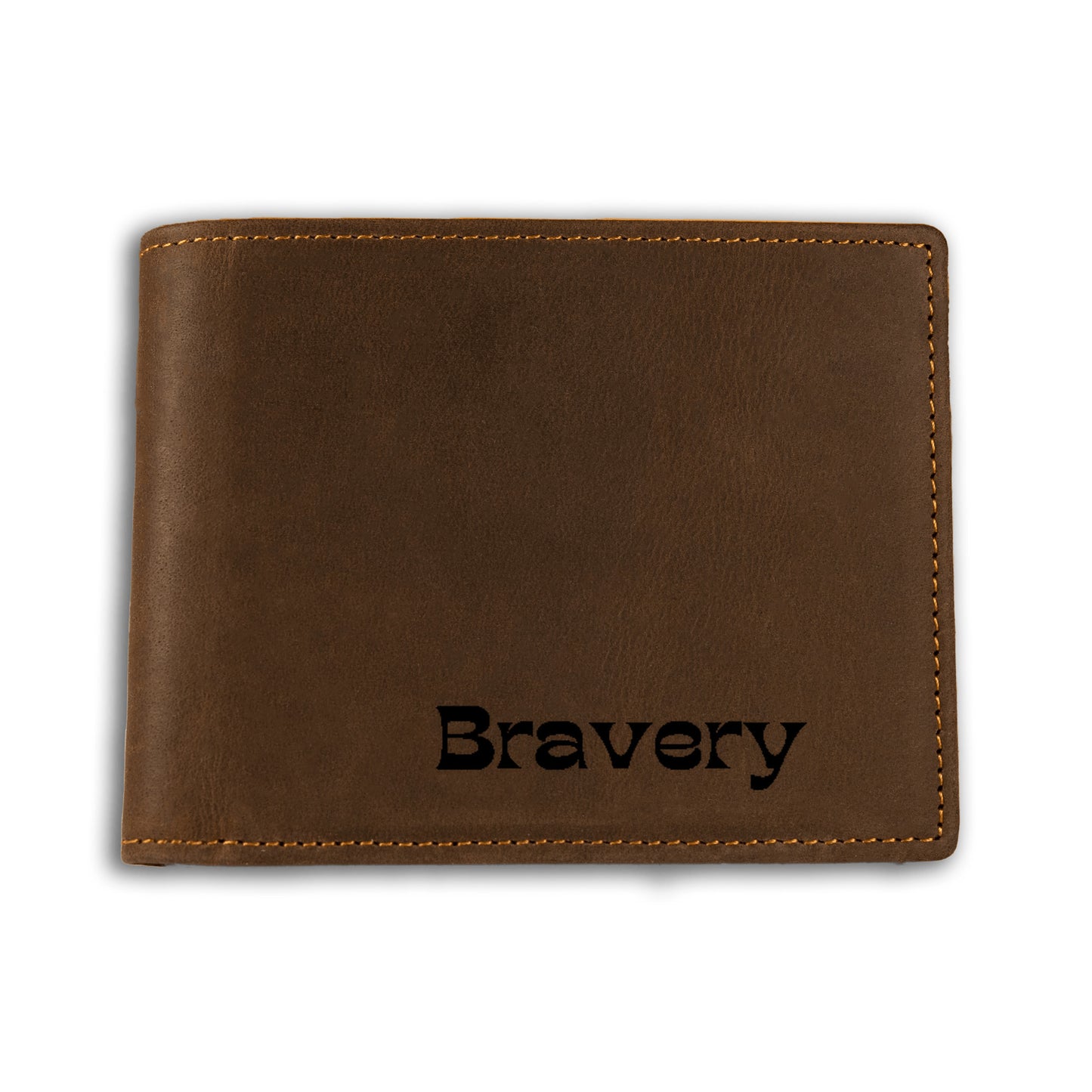 Timeless Elegance Wallet| Bravery Genuine Leather wallet| Great gift for men| Custom wallet for men - free shipping to USA