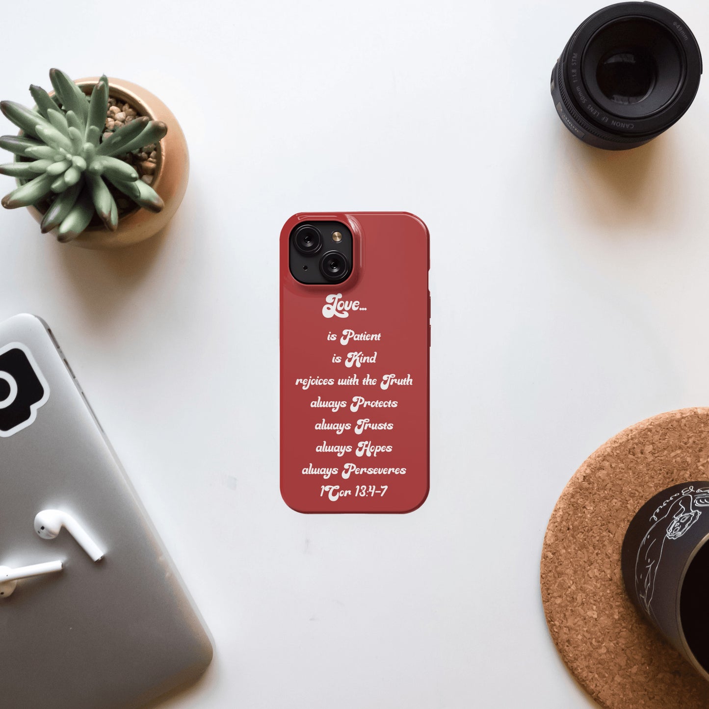 2025 - Give the gift of love - Custom Red iPhone 15 Magsafe case - Love is- Great gift idea for Valentine, Significant other, Bridal Shower, engagement, wedding - free shipping to USA