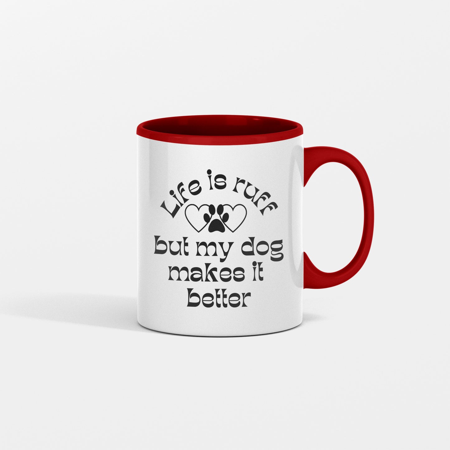 Life is ruff ceramic coffee mug - Fun gift for dog owner - Suitable for all occasions - free shipping USA