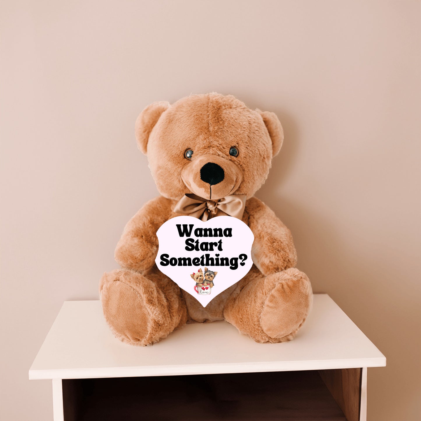 Spark of Romance Plush Teddy Bear| Wanna Start something?| Gift idea for new relationships - free shipping to USA