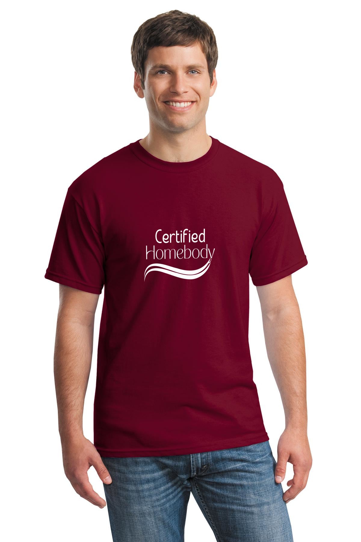 Cozy Certified Homebody Unisex Gildan 5000 Heavy Cotton T-shirt |  free shipping to USA