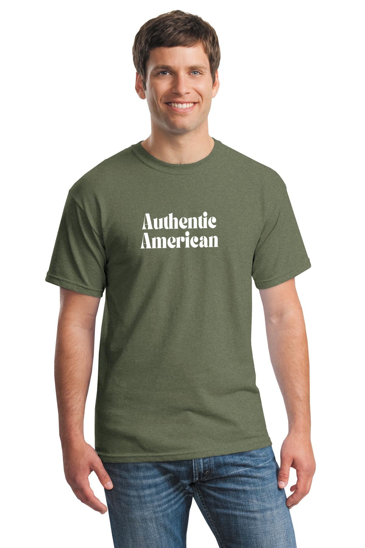 Authentic American unisex T-shirt | Show your national pride | Gildan 5000 Heavy cotton shirt | free shipping to USA