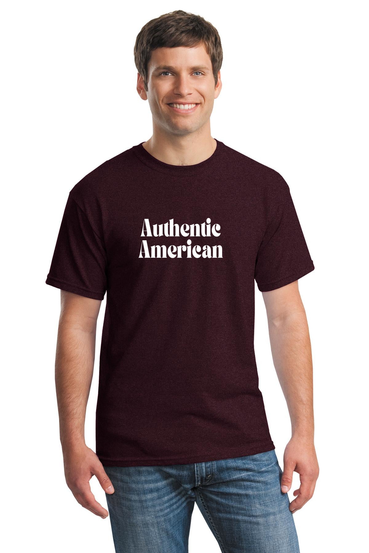 Authentic American unisex T-shirt | Show your national pride | Gildan 5000 Heavy cotton shirt | free shipping to USA