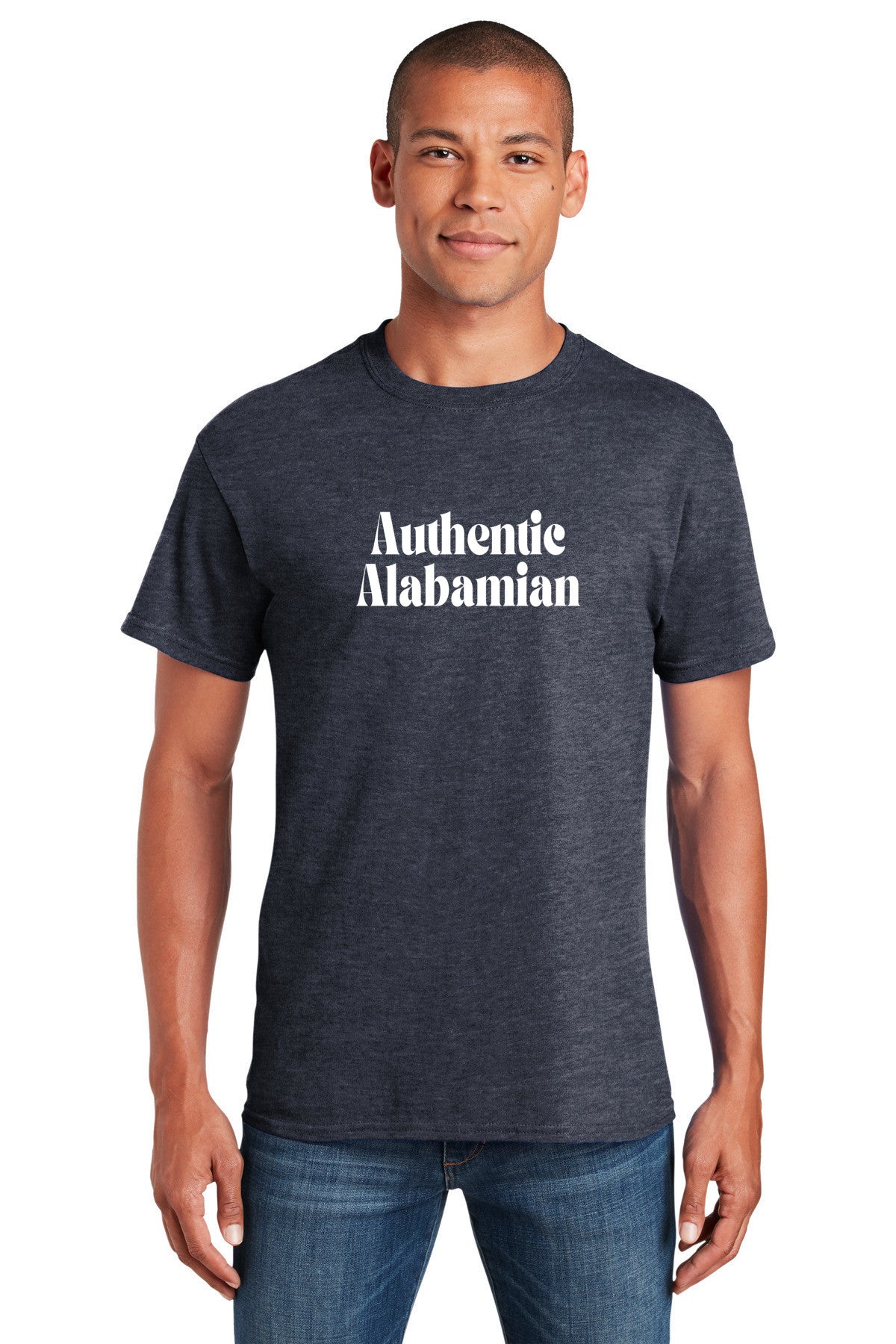 Authentic Alabamian unisex T-shirt | Show your love for Alabama | Gildan 5000 Heavy cotton shirt | free shipping to USA