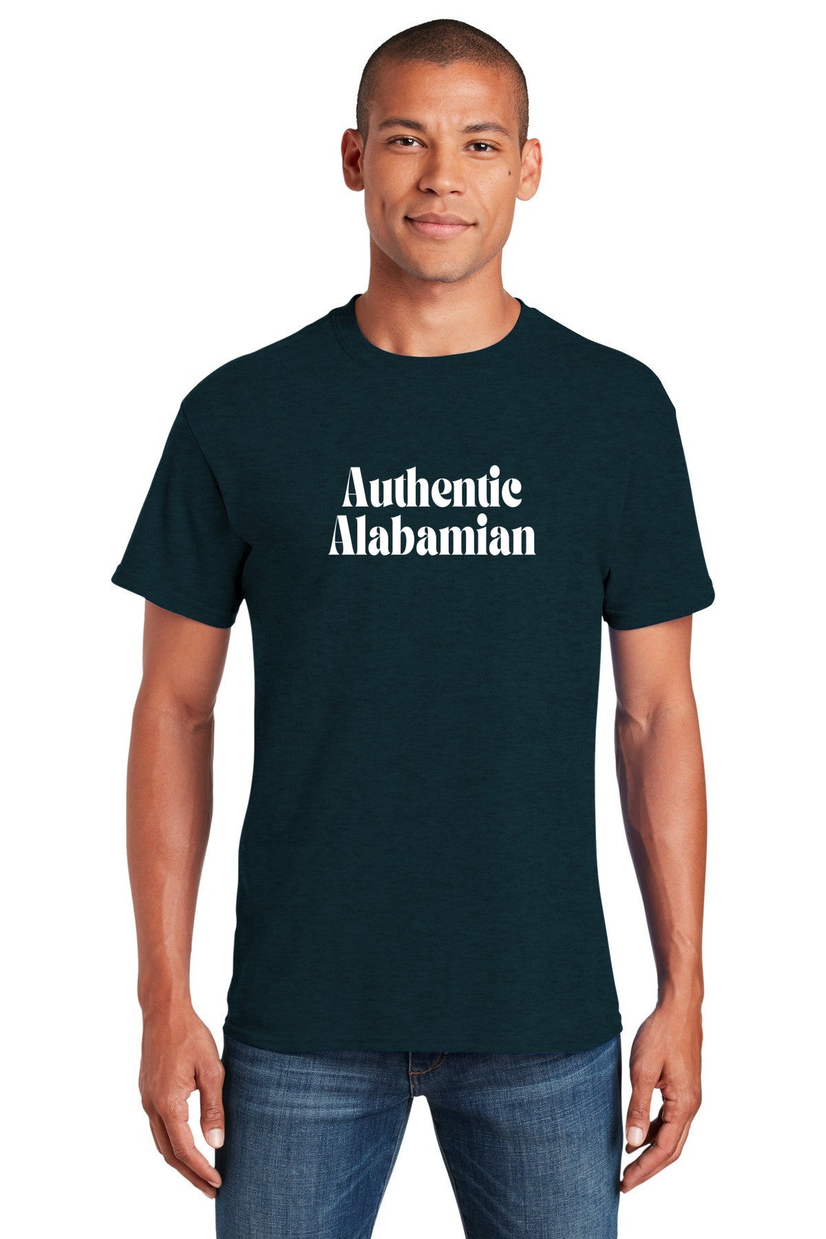 Authentic Alabamian unisex T-shirt | Show your love for Alabama | Gildan 5000 Heavy cotton shirt | free shipping to USA