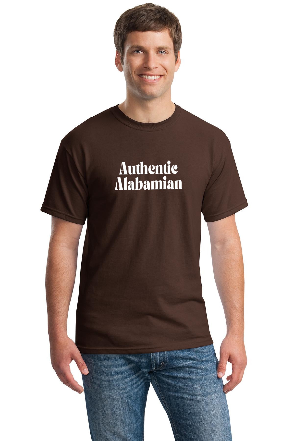 Authentic Alabamian unisex T-shirt | Show your love for Alabama | Gildan 5000 Heavy cotton shirt | free shipping to USA