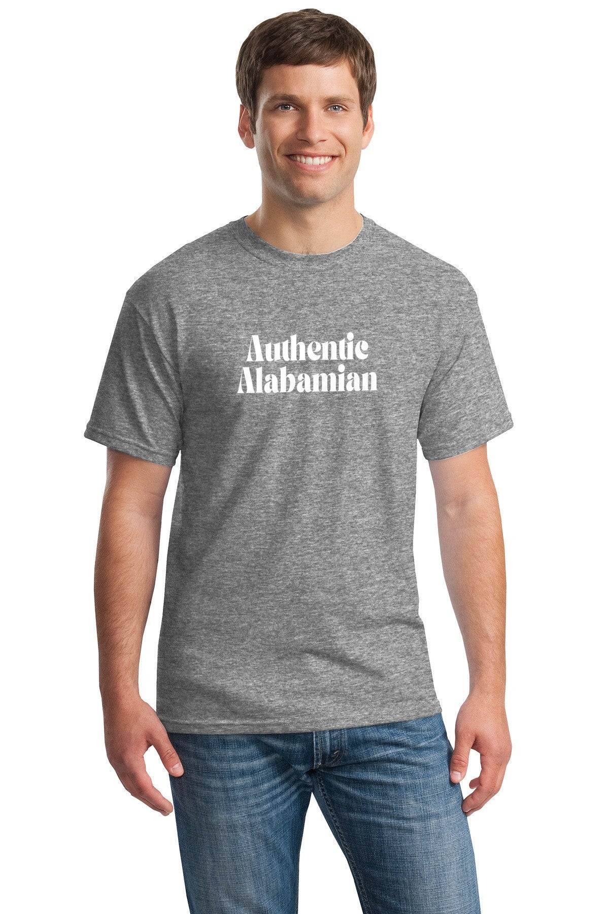 Authentic Alabamian unisex T-shirt | Show your love for Alabama | Gildan 5000 Heavy cotton shirt | free shipping to USA