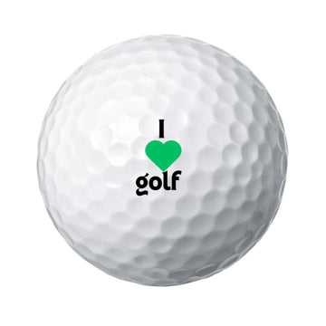 I Love Golf set of 6 Golf Balls | - free shipping to USA