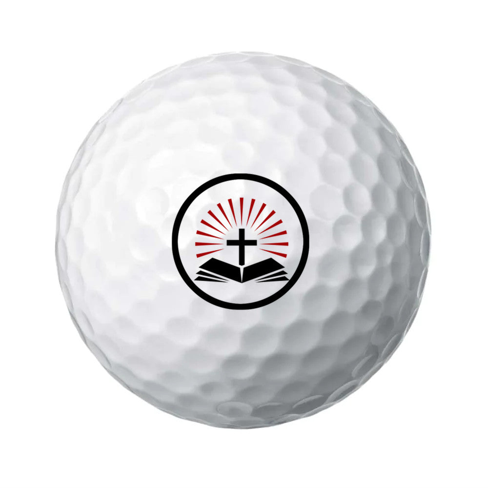 Pastor Customized Golf Ball set |  6 Golf balls in set| Unique Gift for Pastor | Unique gift for Clergy| Bible and Cross design - free shipping to USA