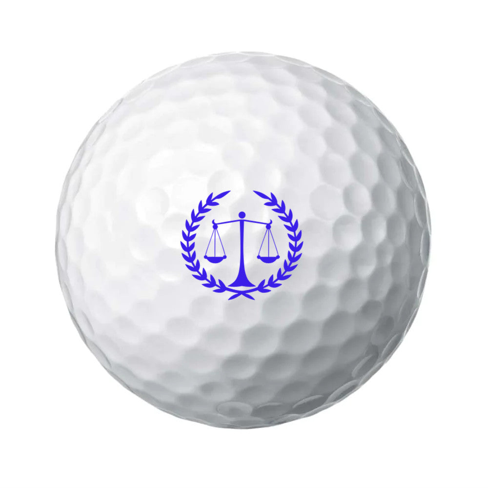 Scales of Justice Customized Golf Ball set |  6 Golf balls in set| Unique Gift for Lawyer | Unique gift for Judge| Unique gift for Legal Professionals - free shipping to USA