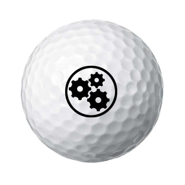 Engineered for Accuracy| Customized Golf Ball set |  6 Golf balls in set| Unique Gift for Engineer| Gear design #QM-25754 - free shipping to USA