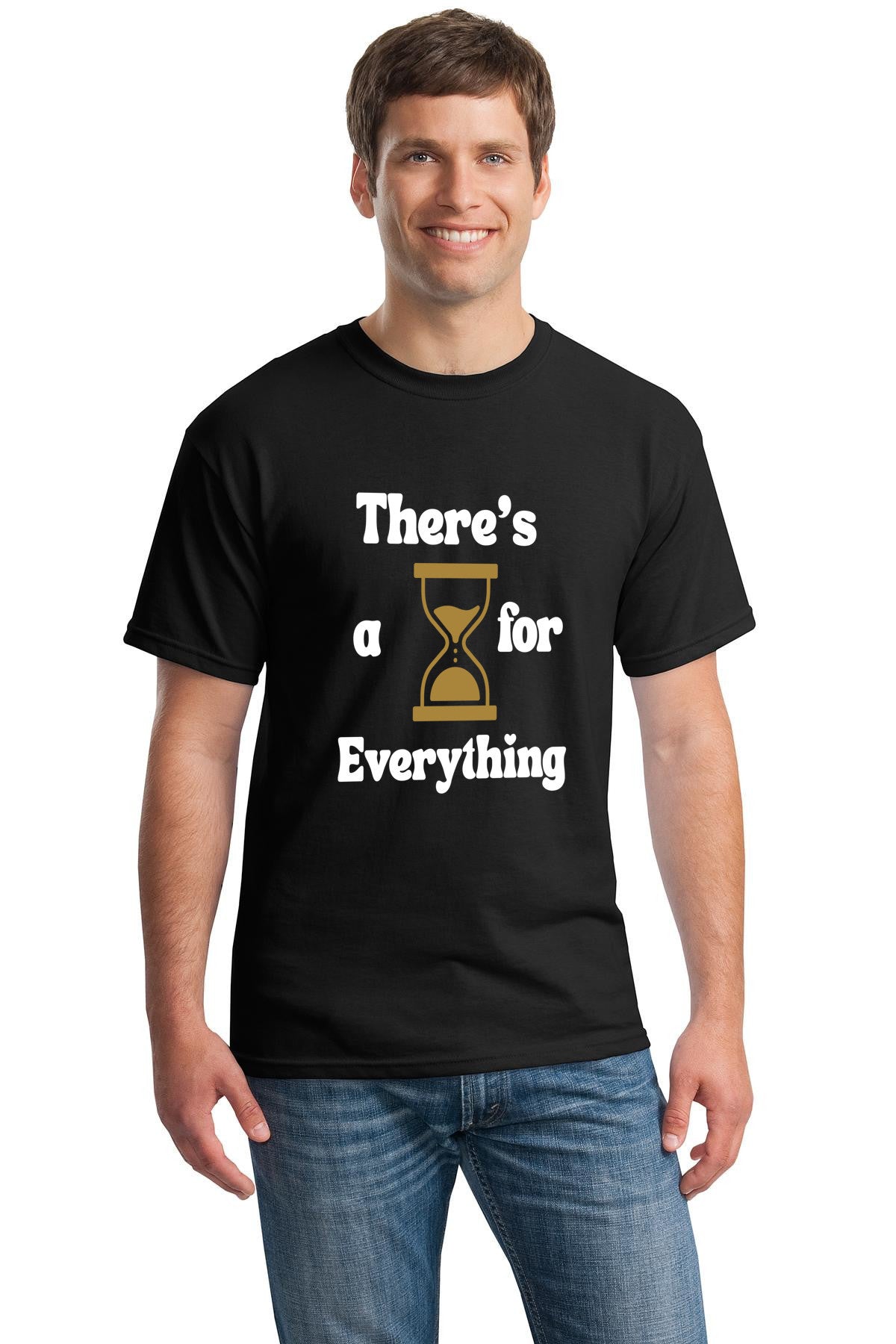 There's a time for everything Gildan 5000 Heavy Cotton Custom Unisex T-shirt