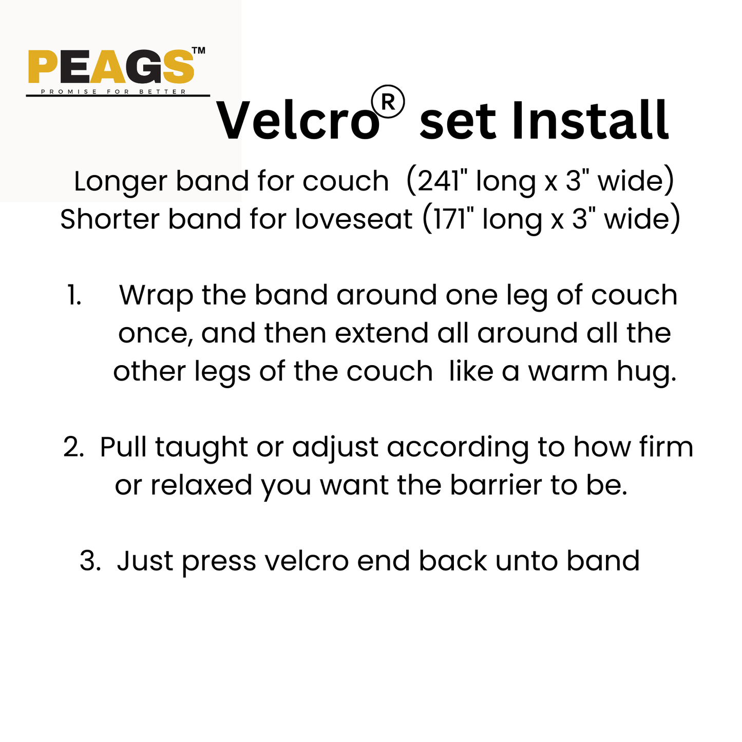 Under Couch Blocker - Velcro variation